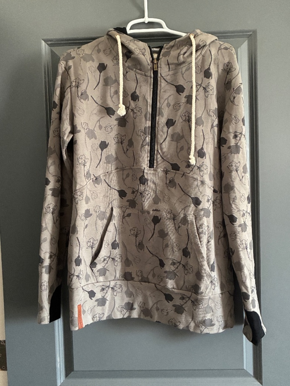 Ampersand Ave Enchanted Floral half zip hoodie